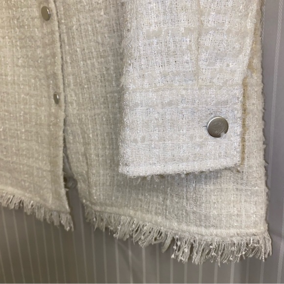 7 for all Mankind White Tweed Jacket - Picture 3 of 5